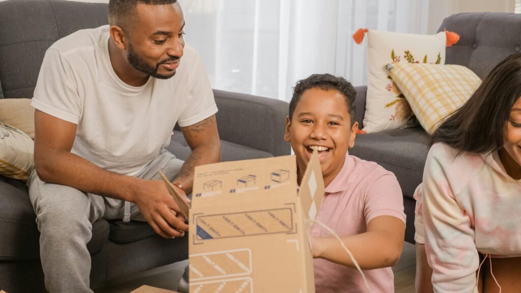 Man opening new product box for testing as part of Pinecone Research USA